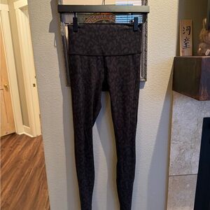 lululemon athletica Black Charcoal Patterned Leggings